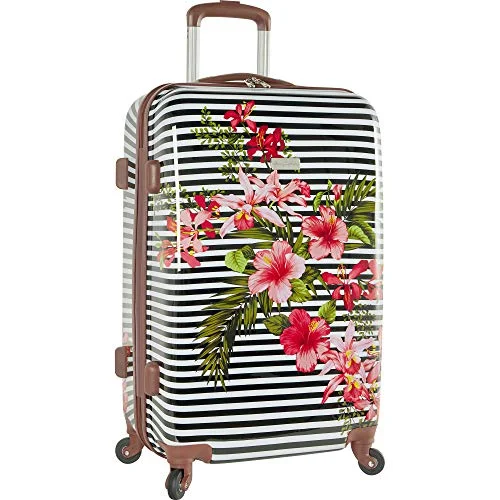 wild suitcase for outdoor trips -Tommy Bahama 24" Hardside Luggage Spinner Suitcase Floral Stripe