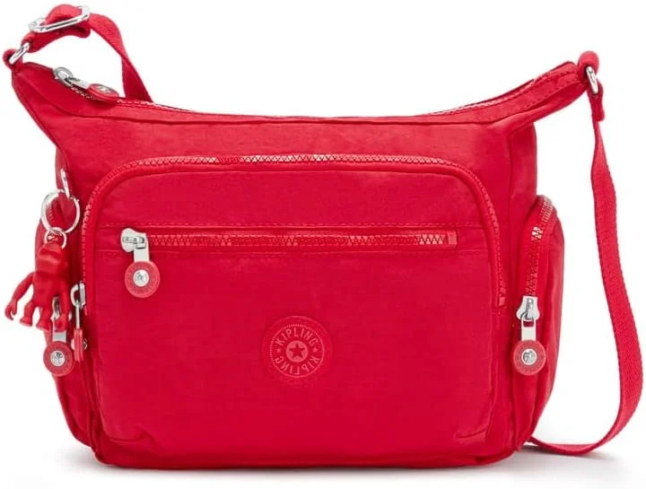 Chic silver crossbody bag-Kipling Gabbie Small Crossbody Bag Party Red Rouge