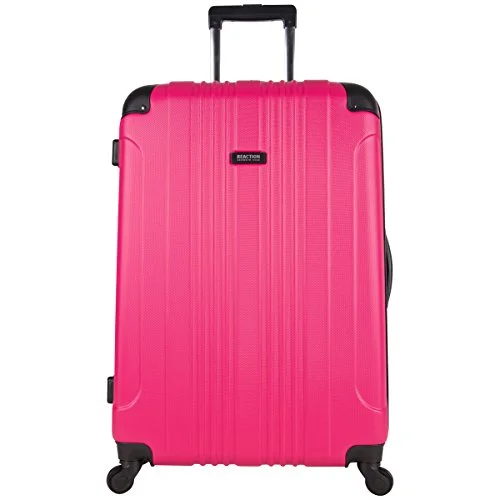 plush suitcase for lavish trips -Kenneth Cole Reaction Out Of Bounds 28 Inch 4-Wheel Upright Luggage, Magenta, One Size