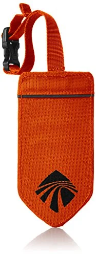 armored suitcase for safe travel -Eagle Creek Reflective Luggage Tag, Flame Orange