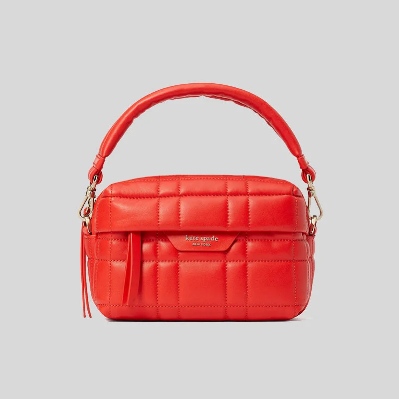 Sparkly sequin crossbody bag-Kate Spade Softwhere Quilted Leather Small Convertible Crossbody Bright Red RS-K7999