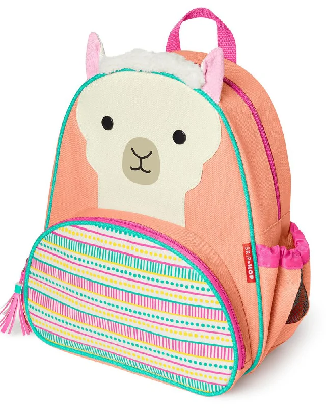 portable backpack for short trips -Skip Hop - Zoo Little Kid Backpack - Llama