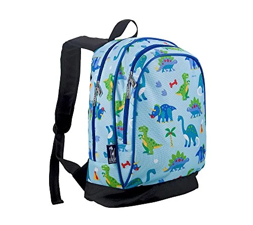 rugged backpack for wild trips -Wildkin Olive Kids Dinosaur Land Sidekick Backpack