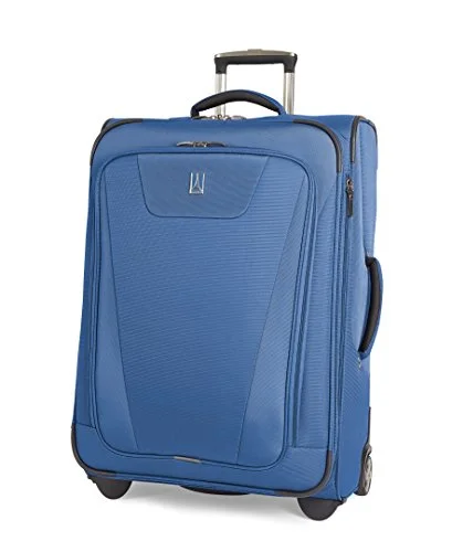 long suitcase for extended travel -Travelpro Maxlite 4 Expandable Rollaboard 26 Inch Suitcase, Blue