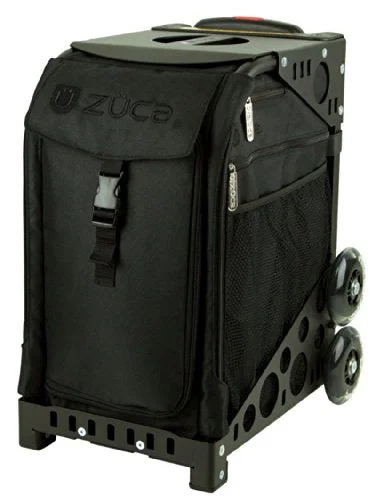 tough duffel bags for adventure travel -Zuca Bag Stealth (Black Frame)