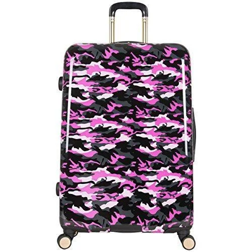 light suitcase for easy trips -prime suitcase for rugged travel -Aimee Kestenberg Women'S 28" Camo Printed Abs And Pc Film Expandable 8-Wheel Upright Pullman,