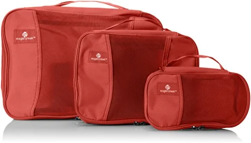 foldable suitcase for small closets -Eagle Creek Travel Gear Luggage Travel Gear, Set Red Fire