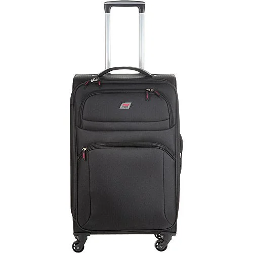 bold suitcase for vibrant trips -Andare Buenos Aires 25" 4 Wheel Spinner Upright (Black)