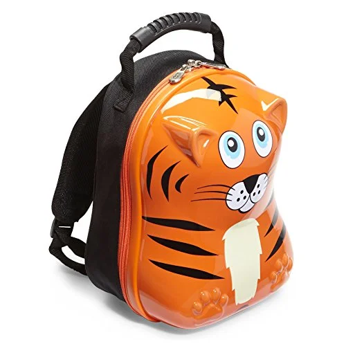 durable backpack for heavy use -Travel Buddies Tinko Tiger Backpack, Orange