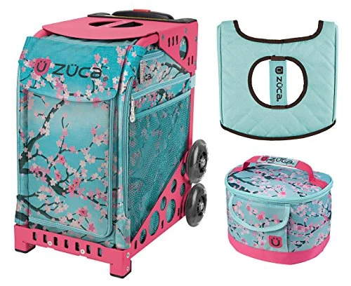 oversized duffel bags for team gear -Zuca Sport Bag - Hanami With Lunchbox And Seat Cover (Pink)