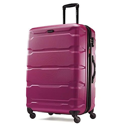 trendy suitcase for stylish trips -Samsonite Omni Pc Hardside 24-Inch One Size Spinner - Radiant Pink