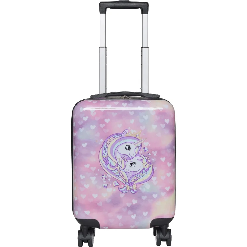 sectioned suitcase for tidy trips -Beckmann Organic Purple Children's Suitcase