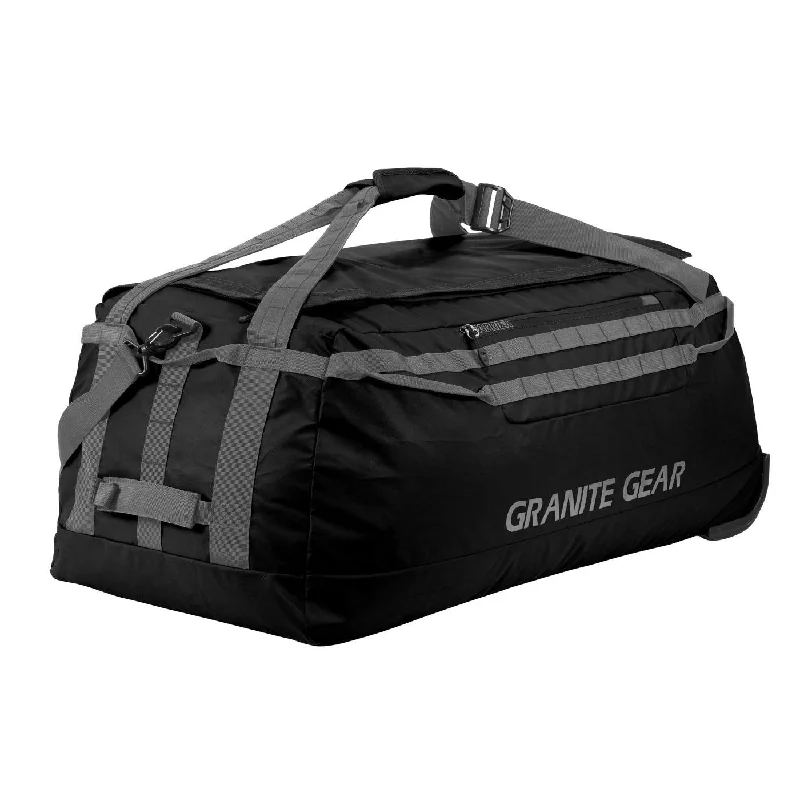 teal duffel bags for relaxed travel -Granite Gear 36" Wheeled Packable Duffel - Black/Flint