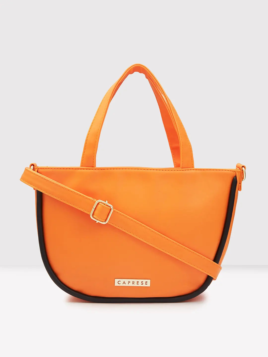 Sleek red crossbody bag-Caprese Gracie Satchel Medium Handbag Orange