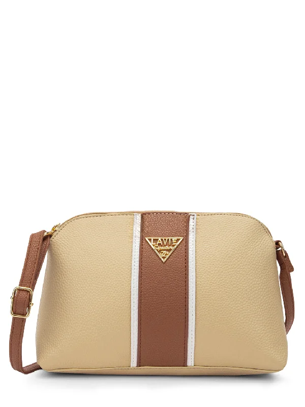 Small tan crossbody bag-Lavie Signature Georgia Small Sand Womens Sling Bag