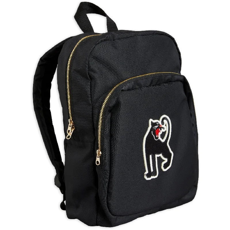 small backpack for daily trips -Mini Rodini Black Panther Backpack