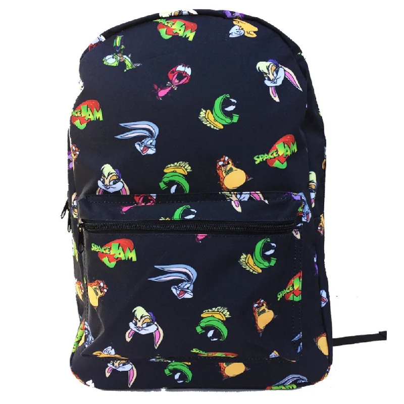 large backpack for sports events -Space Jam Backpack Tune Squad 17" Large Luggage Strap Basketball Backpack