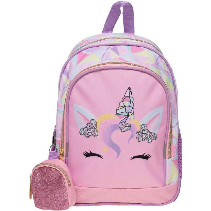 leather backpack for elegant journeys -Euromic Unicorn Gemstone Medium Backpack, 35 x 26 x 18 cm