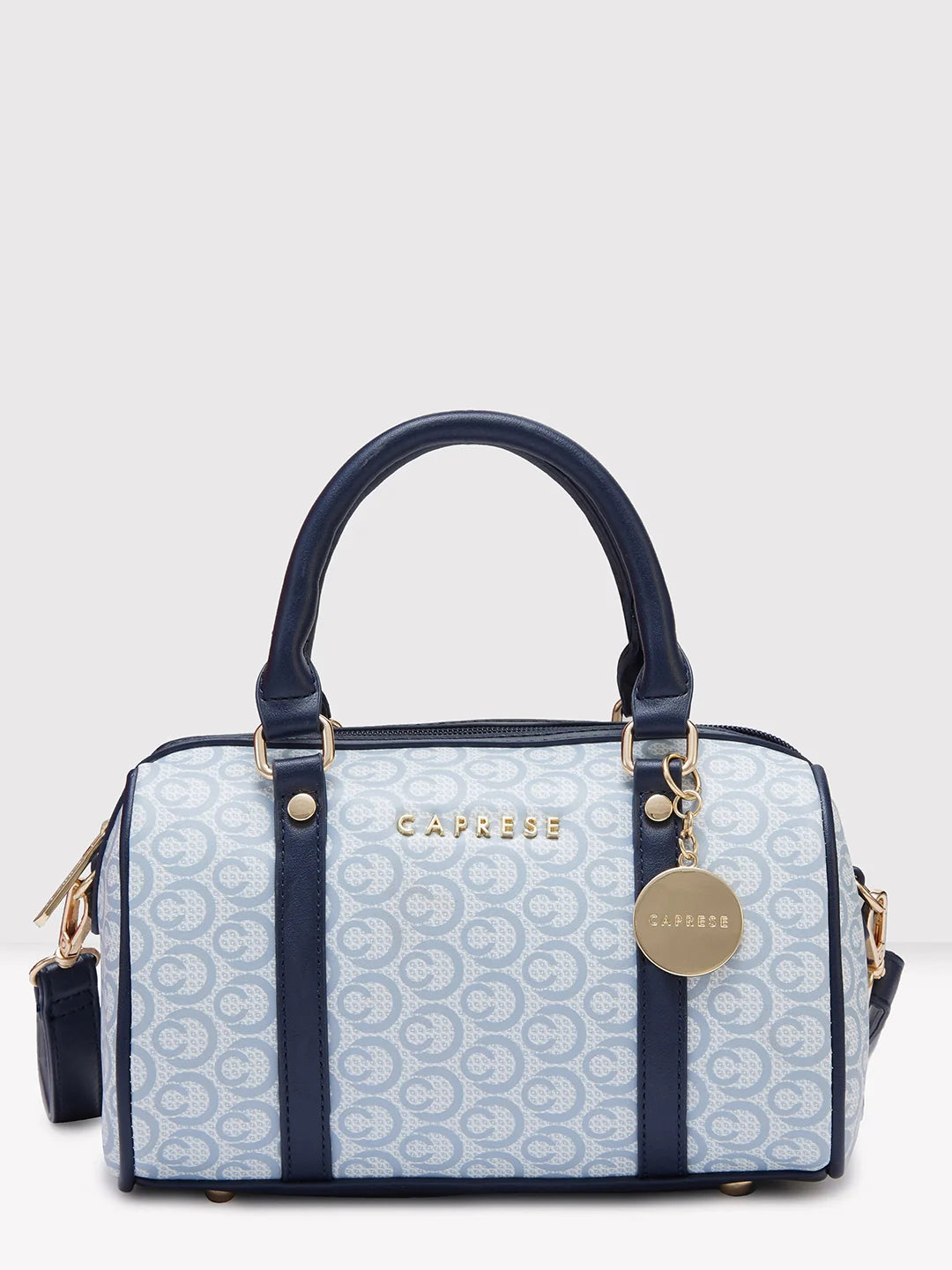 Soft pastel crossbody bag-Caprese Callie Satchel Small Navy