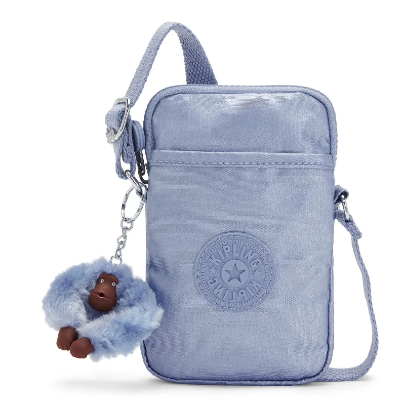 Modern green crossbody bag-Kipling Tally Metallic Crossbody Phone Bag