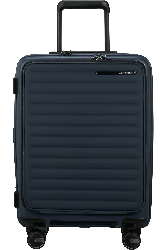 polished suitcase for sleek trips -Samsonite Upscape Spinner 55 Cabin Suitcase with expansion