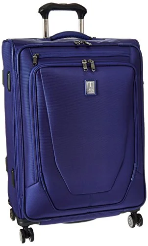 solo suitcase for lone travel -Travelpro Crew 11 Expandable Spinner Suiter Suitcase, Indigo