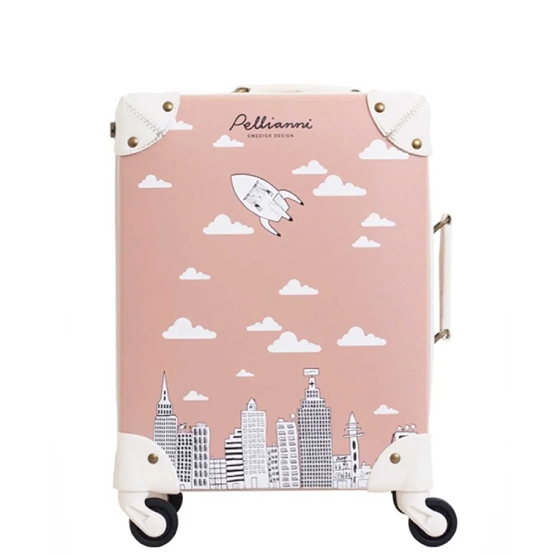 rainproof suitcase for stormy travel -Pellianni City Suitcase Rose