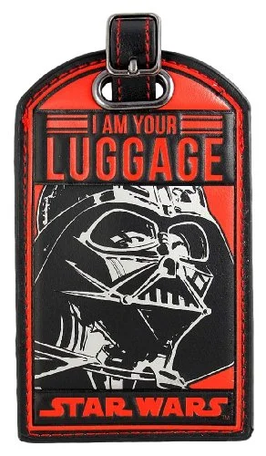 light suitcase for easy trips -prime suitcase for rugged travel -Star Wars I Am Your Luggage Darth Vader Luggage Tag