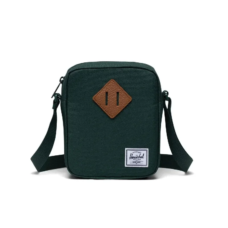 Modern purple crossbody bag-Herschel Heritage Crossbody - Trek Green