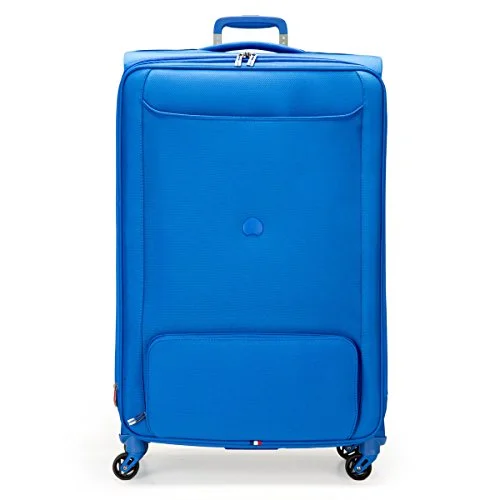 quick suitcase for fast getaways -Delsey Luggage Chatillon 29" Exp. Spinner Trolley, Blue