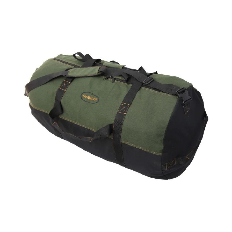 top duffel bags for sports teams -Gilbins Heavyweight Cotton Canvas Outback Camping Hiking Duffle Bag X-Large