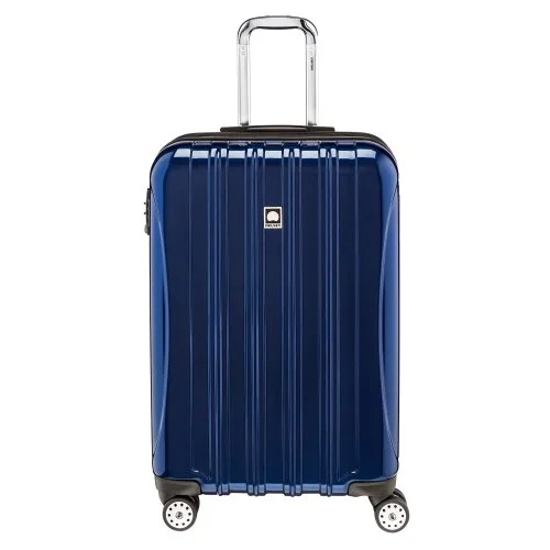 vintage-look suitcase for retro trips -Delsey Luggage Helium Aero 25 Inch Expandable Spinner Trolley, Cobalt Blue,One Size