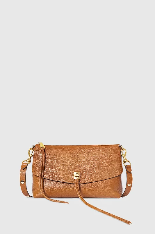 Festive tan crossbody bag-Darren Top Zip Crossbody