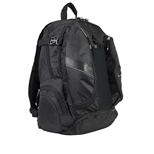 stylish backpack for trendy travel -Eastsport Deluxe Mutli-Zip Backpack, Black